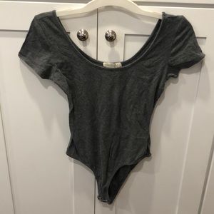 Gray bodysuit large